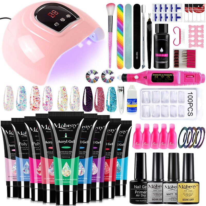 Professional kit 1 PolyGel set for nail extensions
