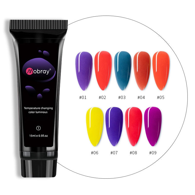 3in1 Glow-in-dark Poly Gel for Nail Extension