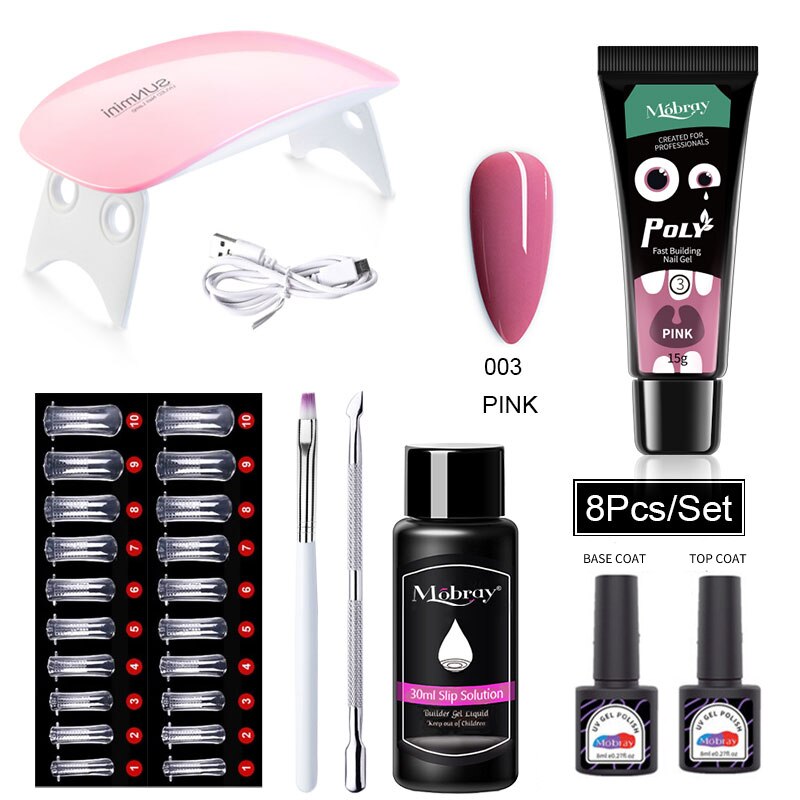 Starterkit 1 PolyGel set for nail extensions
