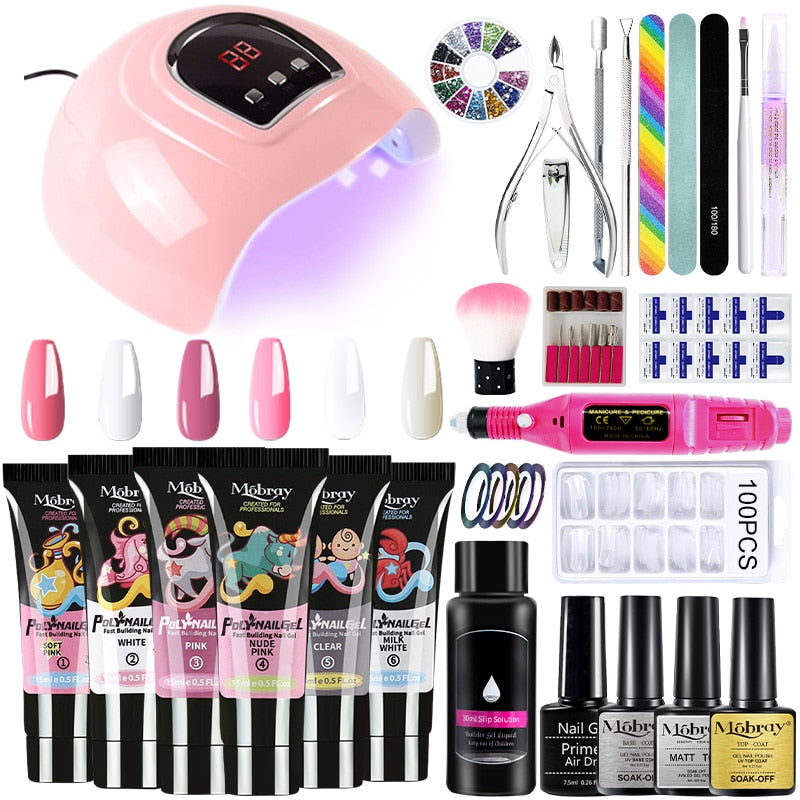 Professional kit 1 PolyGel set for nail extensions