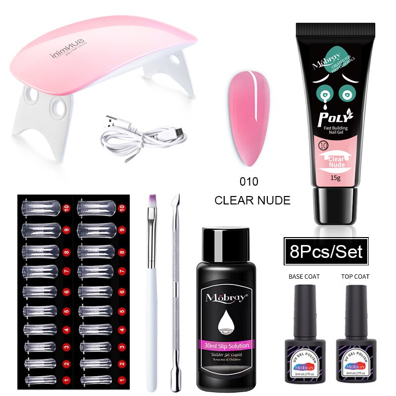 Starterkit 1 PolyGel set for nail extensions