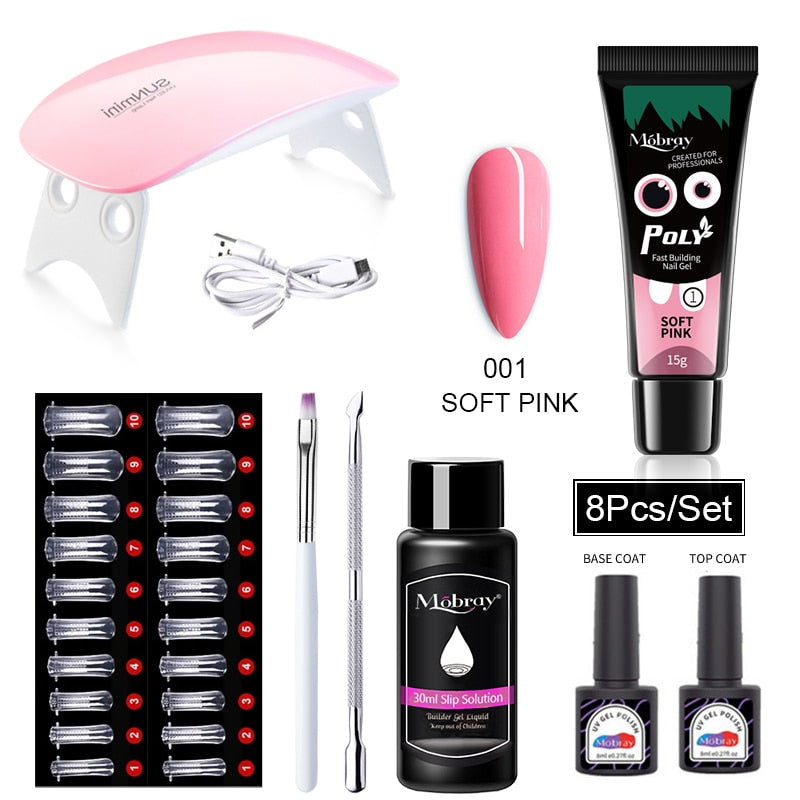 Starterkit 1 PolyGel set for nail extensions