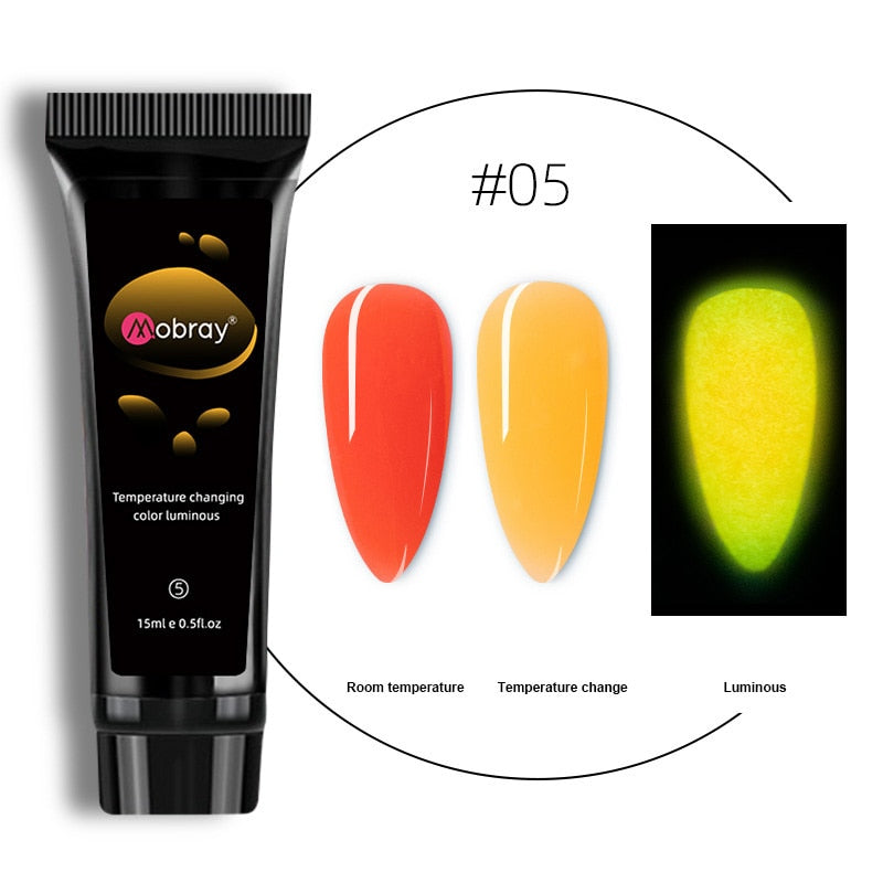 3in1 Glow-in-dark Poly Gel for Nail Extension