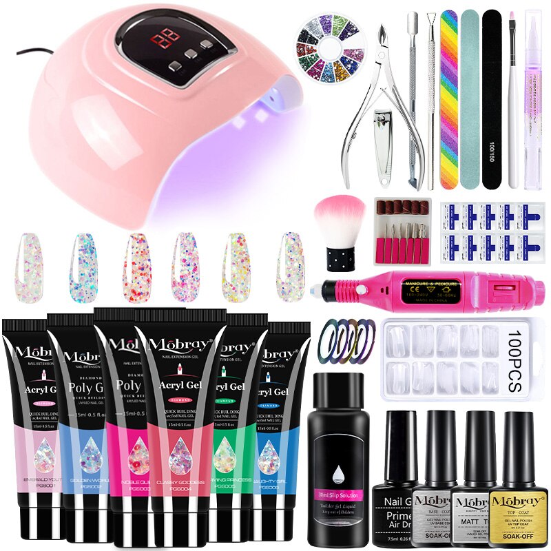 Professional kit 1 PolyGel set for nail extensions