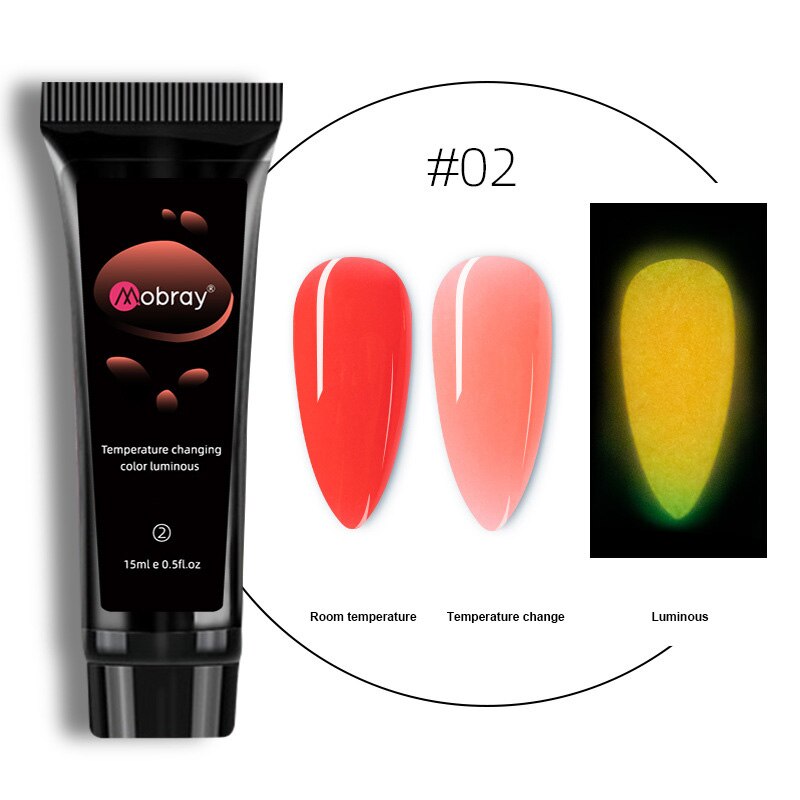 3in1 Glow-in-dark Poly Gel for Nail Extension