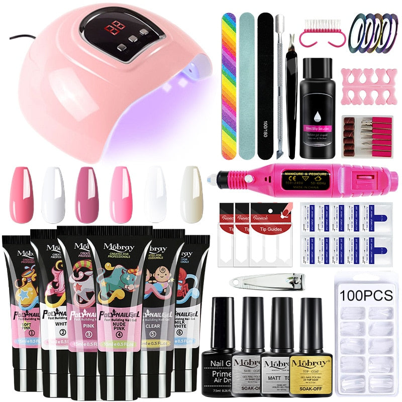 Professional kit 1 PolyGel set for nail extensions