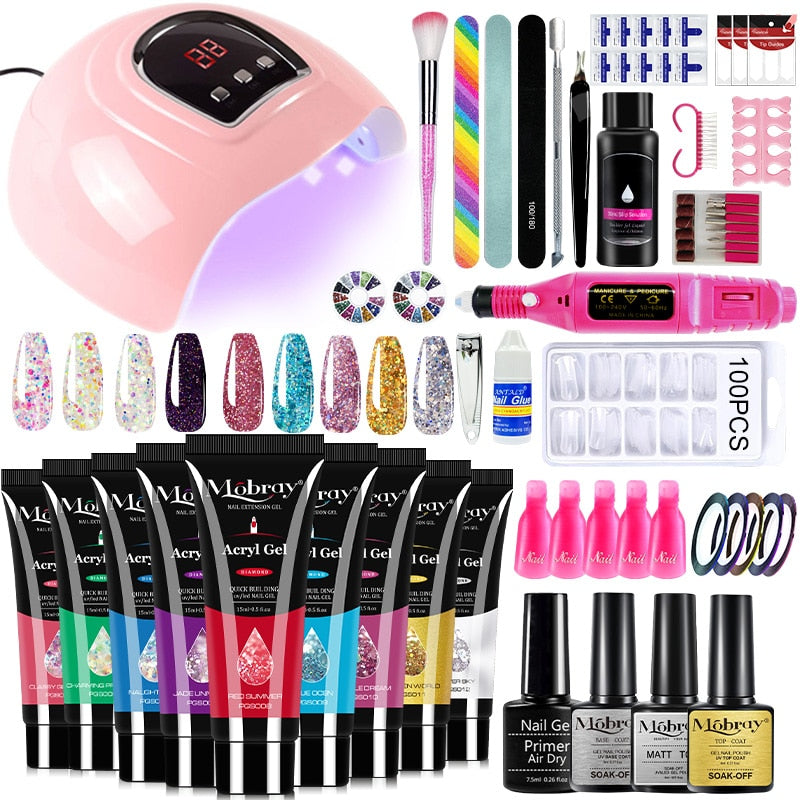 Professional kit 1 PolyGel set for nail extensions