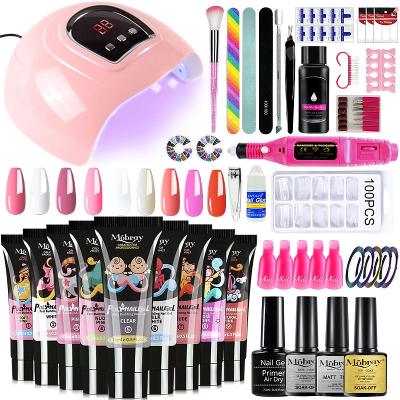 Professional kit 1 PolyGel set for nail extensions