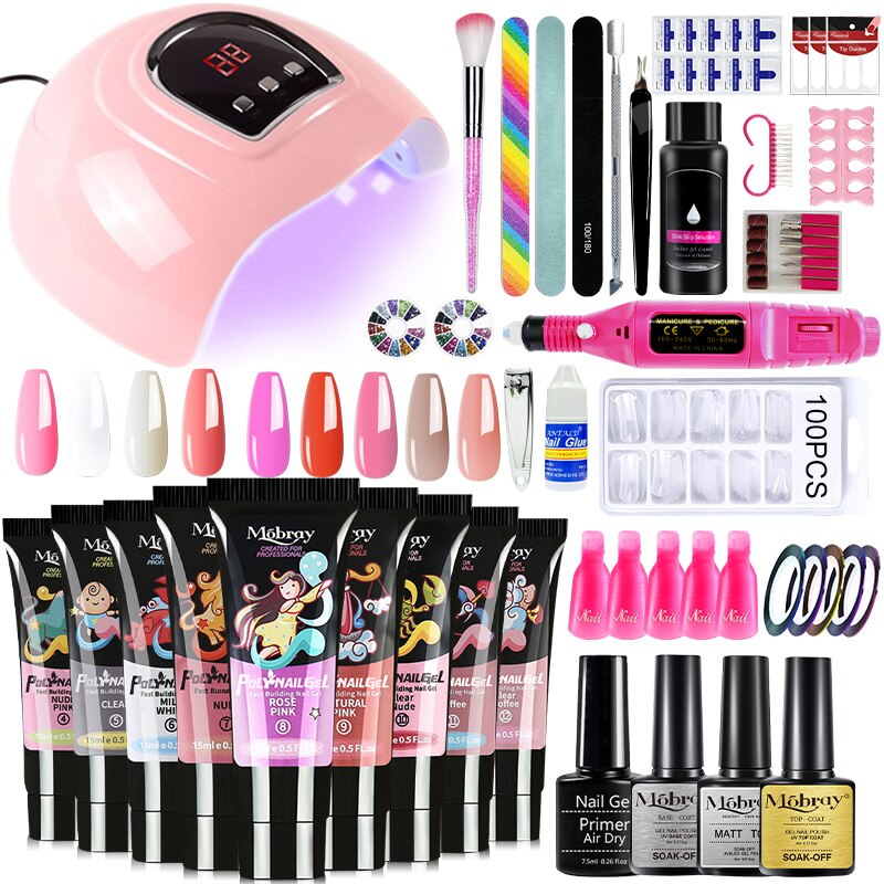 Professional kit 1 PolyGel set for nail extensions