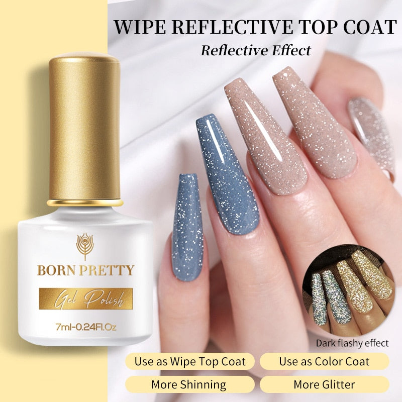 BORN PRETTY 7ML Glitter Top Coat