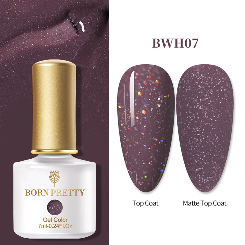 BORN PRETTY 7ml Glitter Soak Off Nail Gel