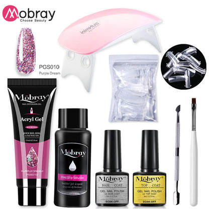 Professional kit 2 PolyGel set for nail extensions