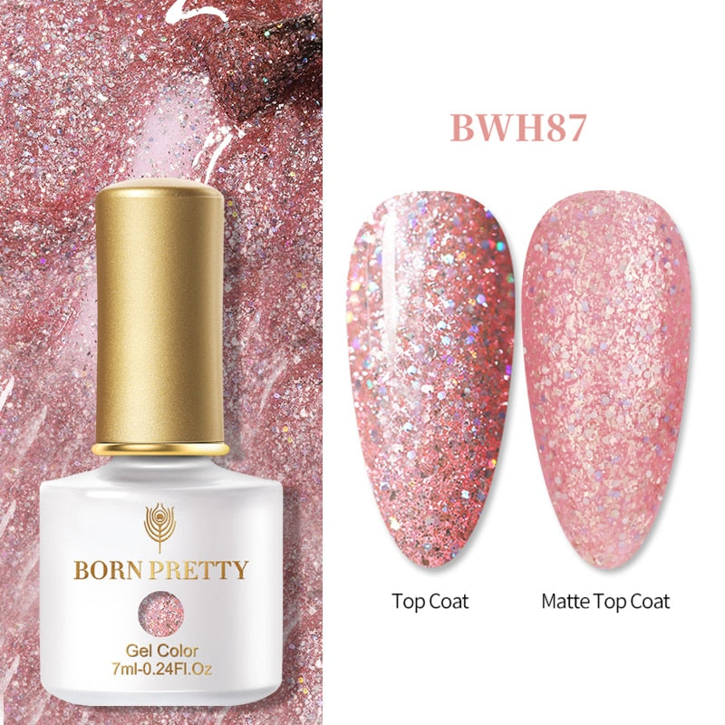 BORN PRETTY 7ml Glitter Soak Off Nail Gel