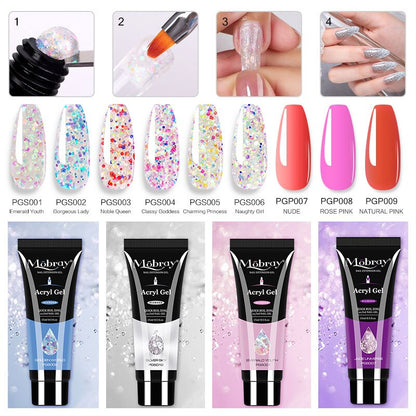 Professional kit 2 PolyGel set for nail extensions