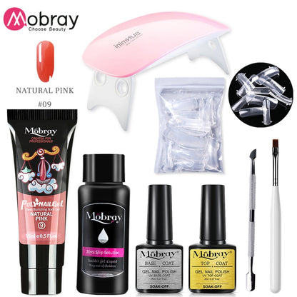 Professional kit 2 PolyGel set for nail extensions