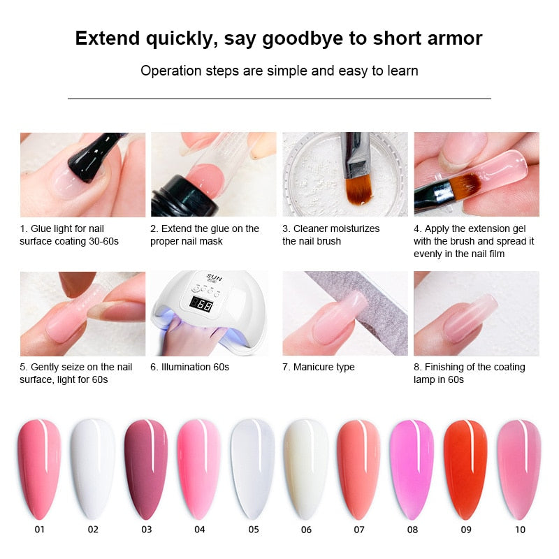 Buy Coslifestore Press On Nails 24 Reusable Gel Chrome Nail Extensions Nails  With Full Application Kit Consisting of Buffer, Manicure Tool, 24 Jelly  Tabs Diy Nail Art (Brown Holographic Chrome) Online at