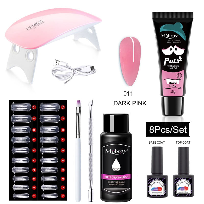 Starterkit 1 PolyGel set for nail extensions