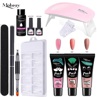 Starterkit 1 PolyGel set for nail extensions