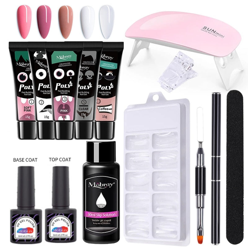 Starterkit 1 PolyGel set for nail extensions