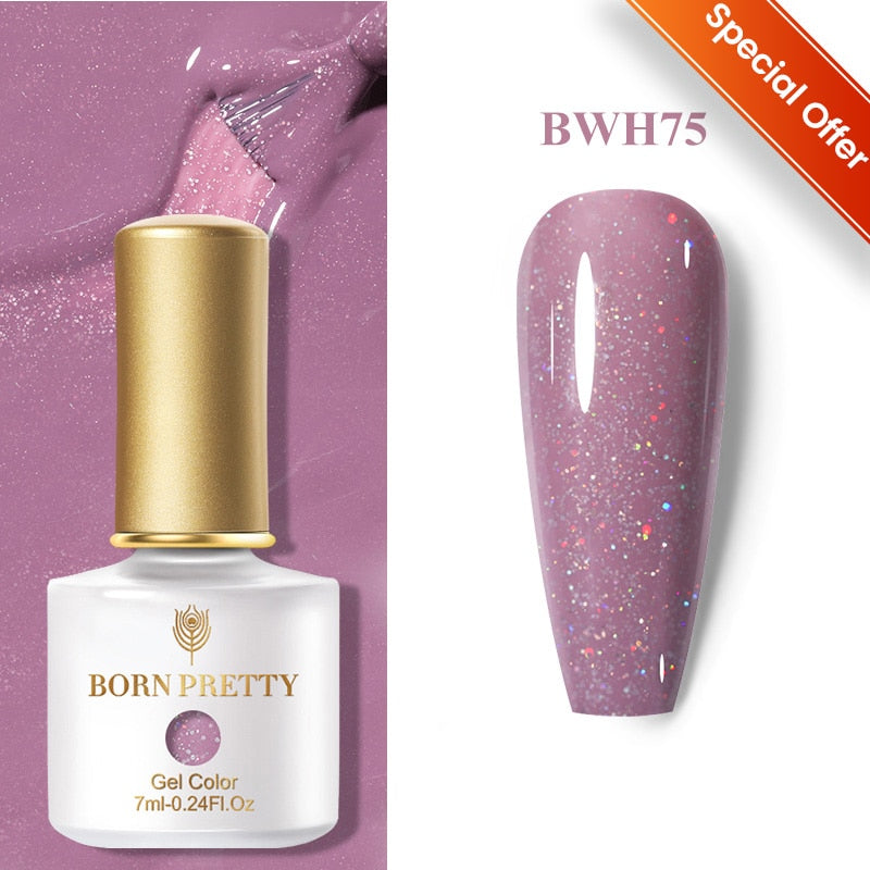 BORN PRETTY 7ml Glitter Soak Off Nail Gel