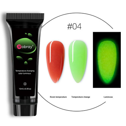 3in1 Glow-in-dark Poly Gel for Nail Extension