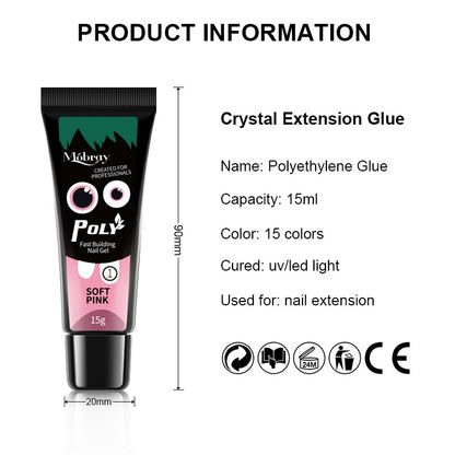 Starterkit 1 PolyGel set for nail extensions