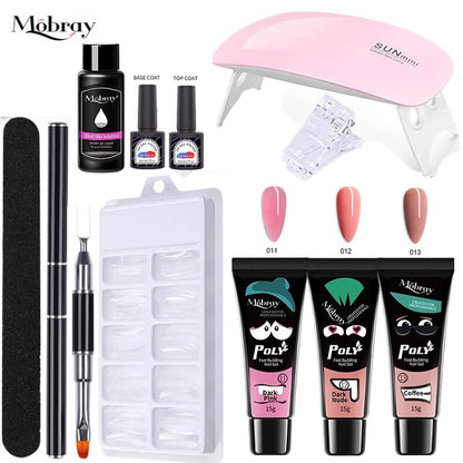 Starterkit 1 PolyGel set for nail extensions