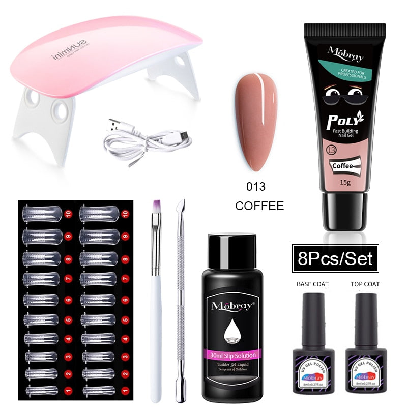 Starterkit 1 PolyGel set for nail extensions